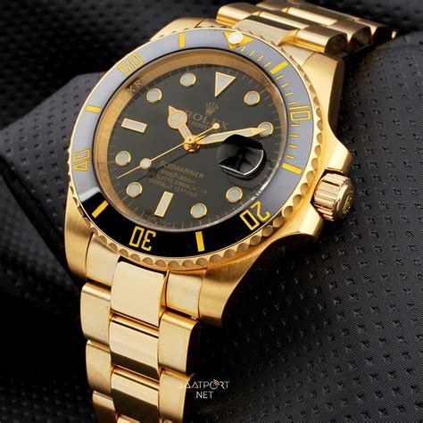 rolex submariner gold black used|rolex gold submariner price.